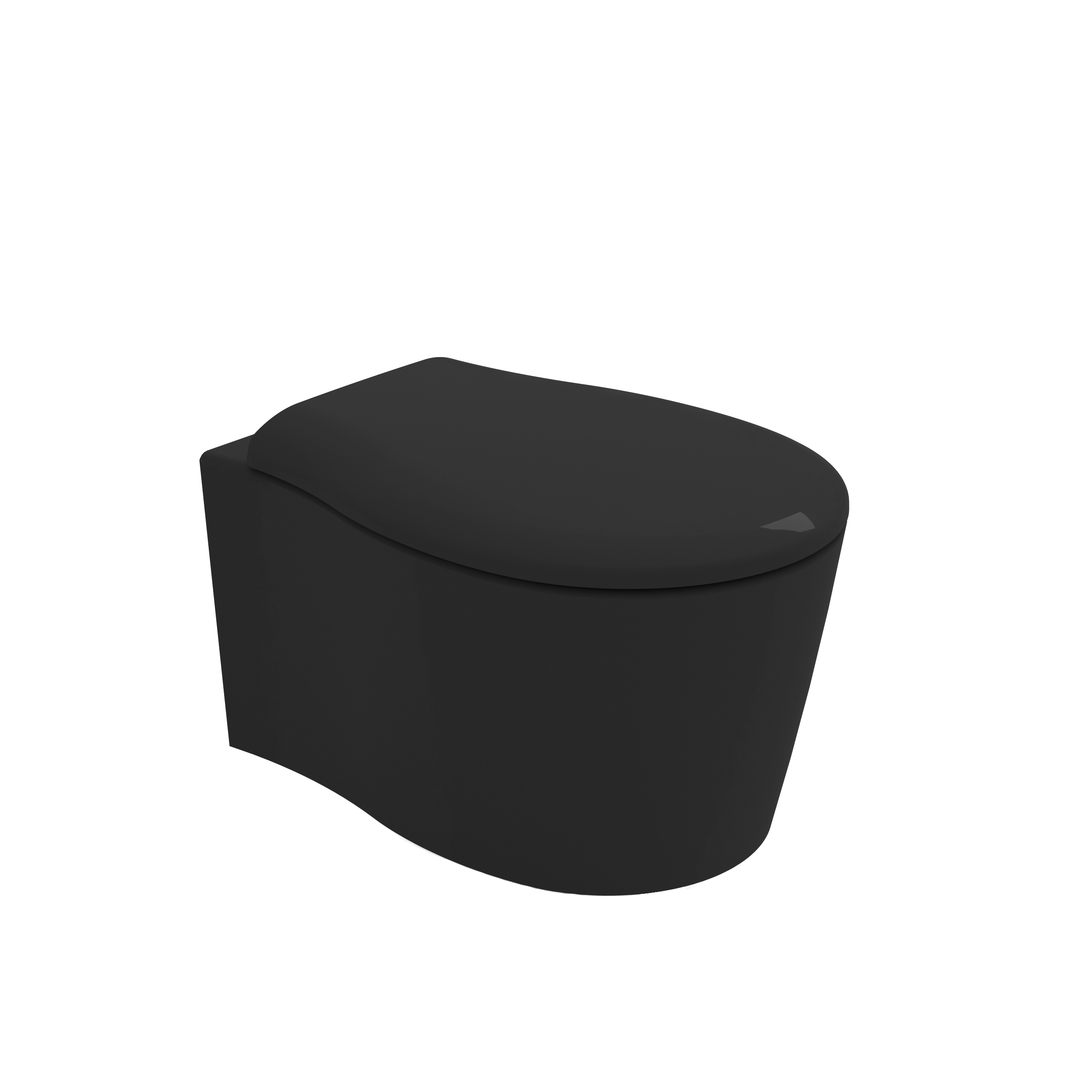 FOR1202R23 Унитаз подвесной безободковый Olympia FORMOSA 2.0 с креплениями (цвет - черный матовый)