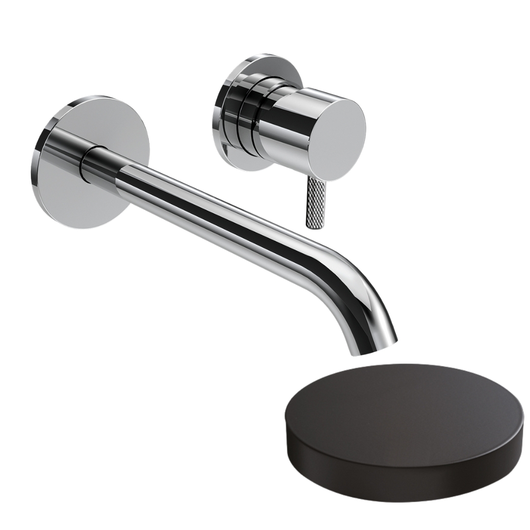 5925-18DEPNO Внешняя часть смесителя встраиваемого для раковины Giulini My Future XL Deluxe ,излив 18 см,без донного клапана (цвет - черный матовый)