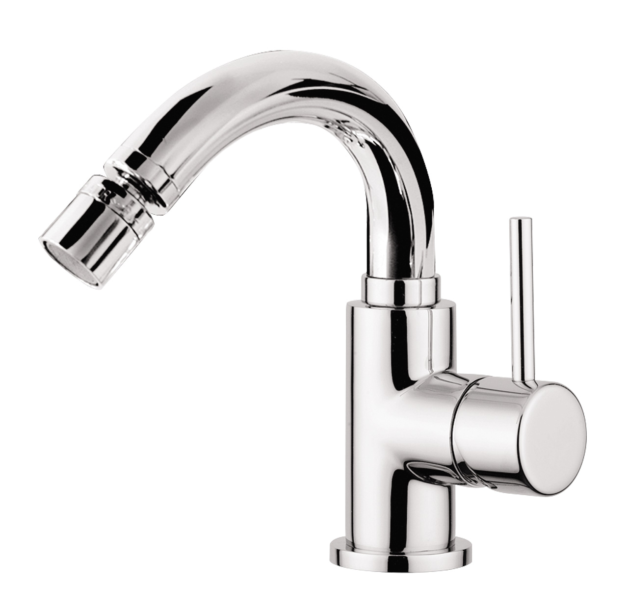 6587A Смеситель для биде Giulini Futuro, поворотный излив, донный клапан 1”1/4 ( цвет-хром)