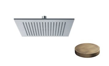 1701-25BROP Верхний душ Giulini, защита от известняка, 250х250 мм, латунь (цвет - бронза матовая)