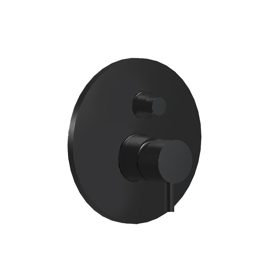 5913NO Смеситель для душа Giulini My Future встраиваемый, на 2 режима, с кнопкой-переключателем (цвет - черный матовый)