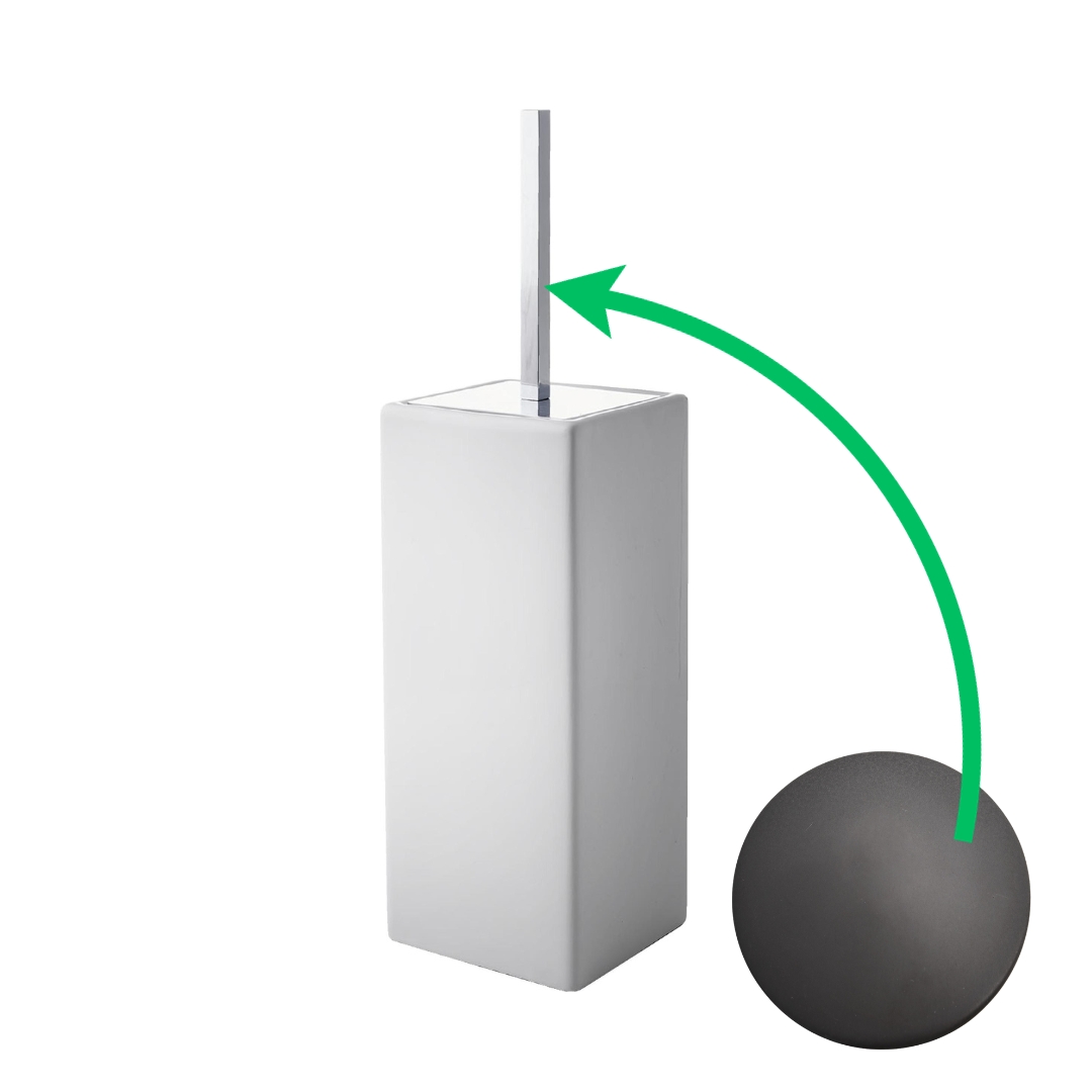 K/504/30/CER Ершик напольный Etrusca Complementi, керамика, (цвет - черный матовый)