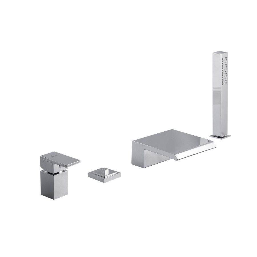 9860BD Комплект на борт ванны Giulini Pablolux на 4 отверстия, c дивертером (цвет - хром)