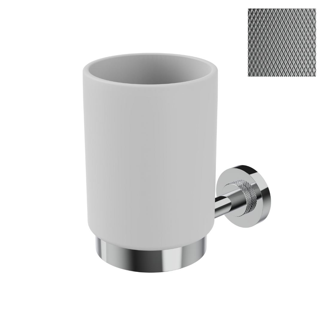 10761/ZG/53/CR/SSF Стакан Etrusca Sintesi ZG, иск камень (цвет хром-хром)