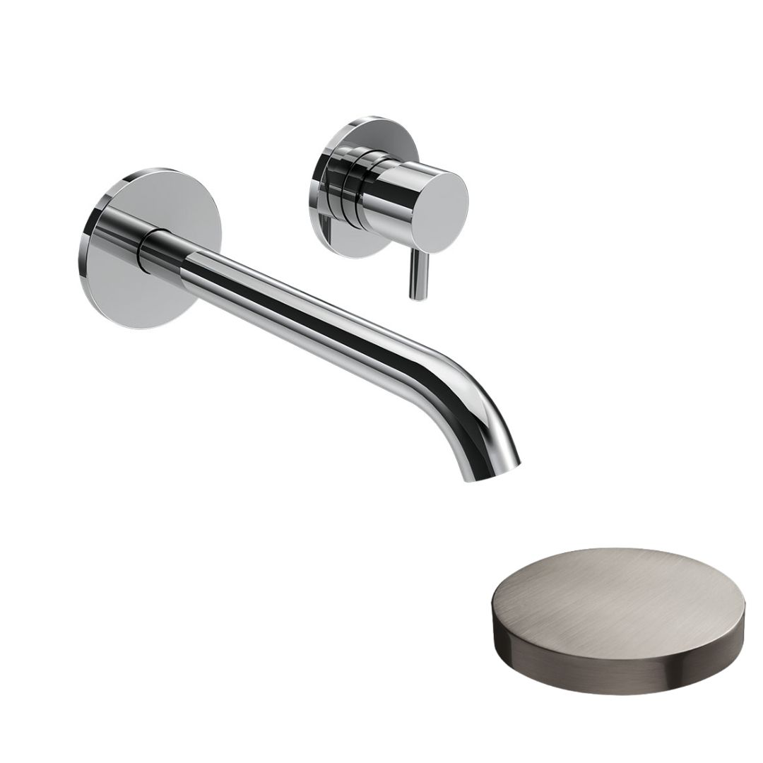 5920-18EPNKO Внешняя часть для встраиваемого смесителя Giulini My Future для раковины, излив 18 см, (цвет - никель матовый)