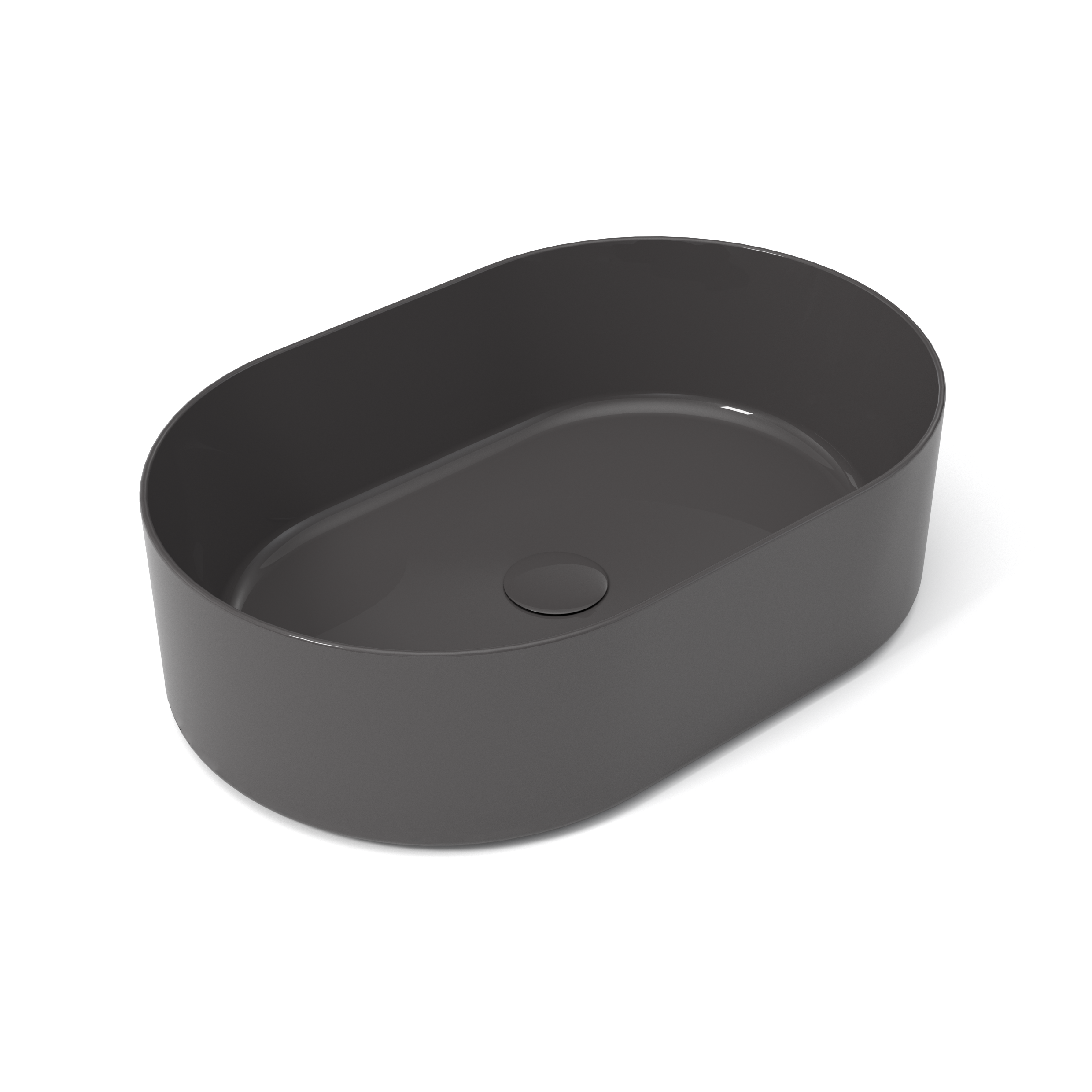 OPE42OV60006 Раковина накладная Olympia Open 60x40x17 cm (цвет - серый глянцевый)