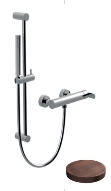 5808WSVROP Смеситель для душа Giulini Surf, штанга, ручной душ (цвет- медь матовая)