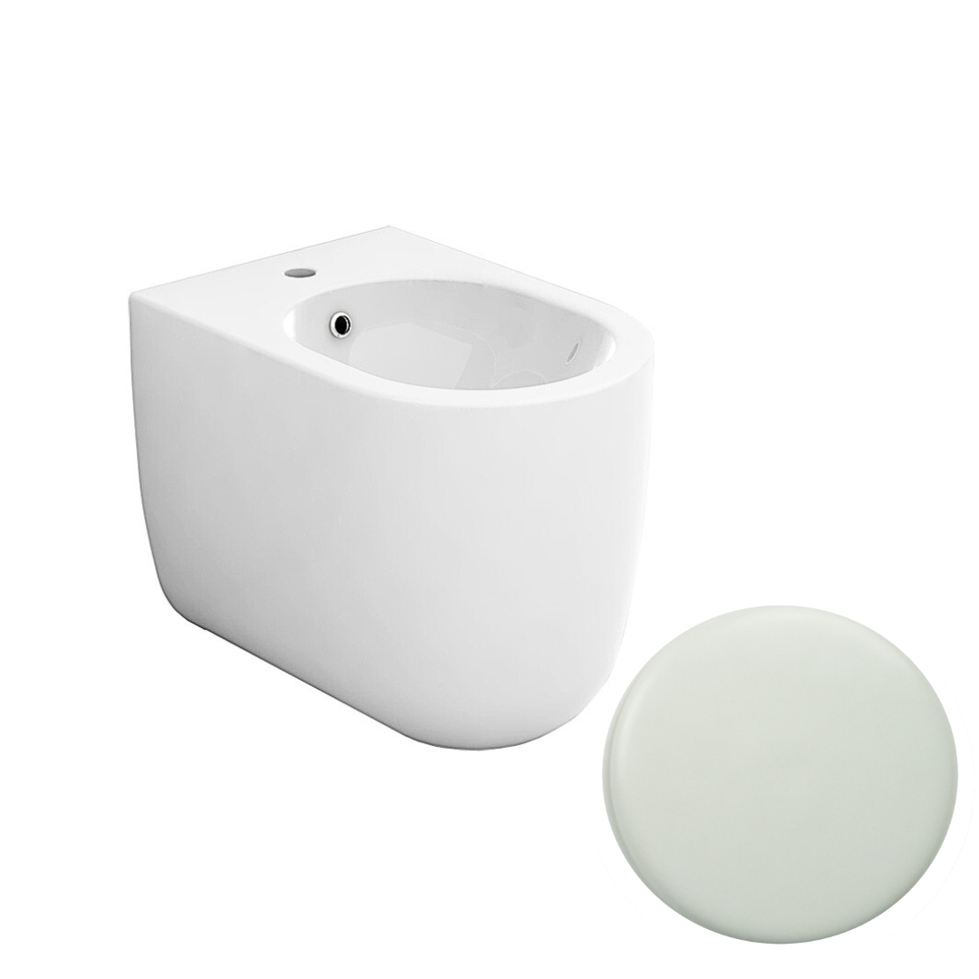 MIL230111 Биде напольное Olympia Milady с 1 отв (цвет- белый матовый)