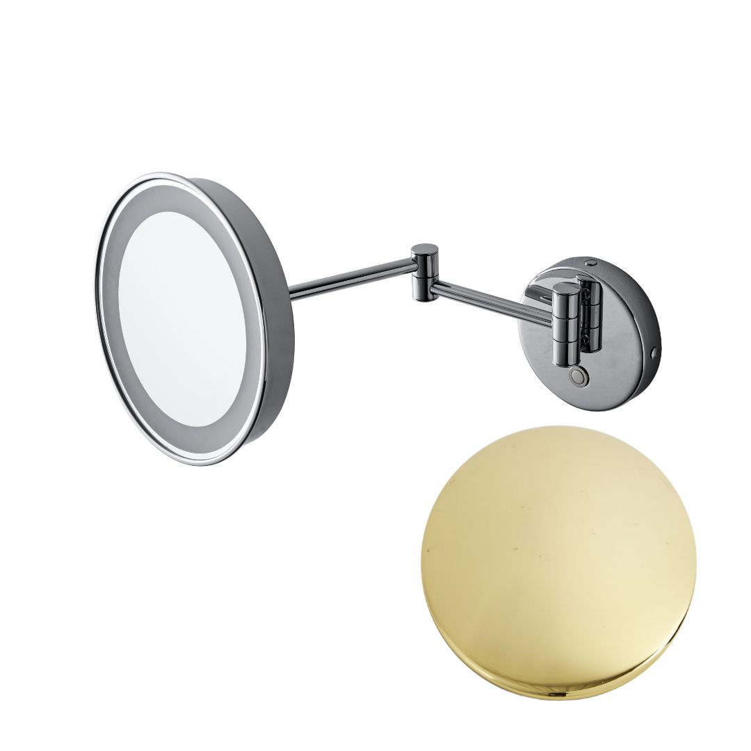 K/ING04/55 Зеркало косметическое Etrusca, с подсветкой  (цвет - золото)