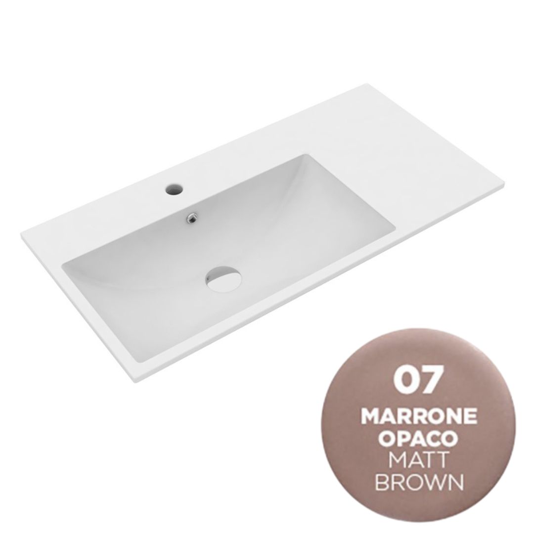 TUE4875107 Раковина Olympia Tutto Evo 75x45 см, с 1 отв. подвесная/встраиваемая (цвет -бежевый матовый)