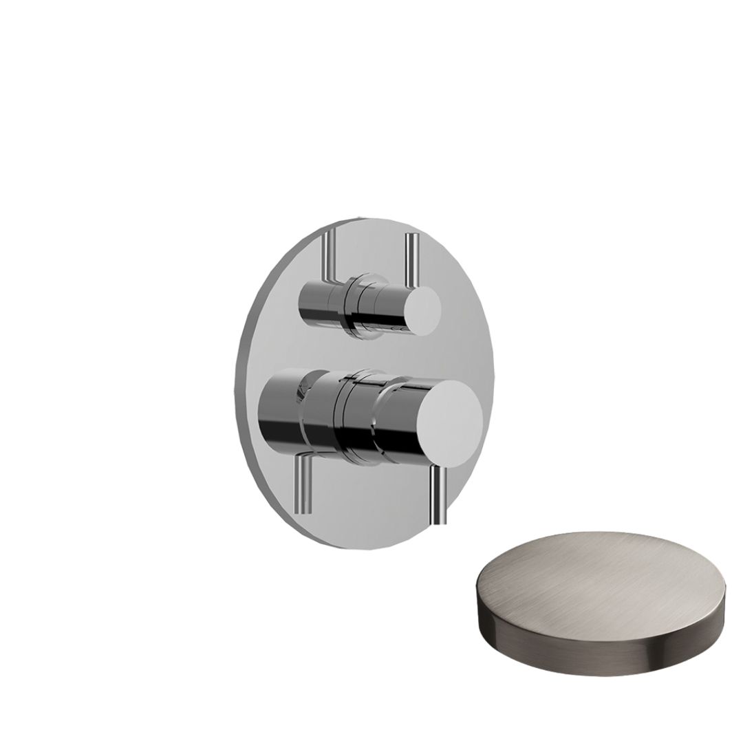 5964-3EPNKO Внешняя часть смесителя для душа Giulini My Future, встраиваемый, с дивертером-рычагом на 3 вывода воды (цвет - никель матовый)