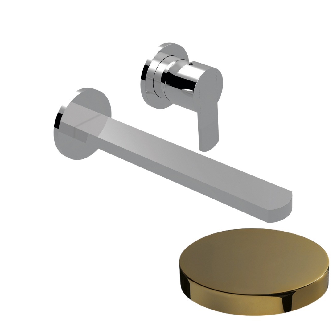 5825-20DLEPO Внешняя часть смесителя для раковины встраиваемого Giulini Surf Deluxe, излив 20 см, без донного клапана (цвет - золото)