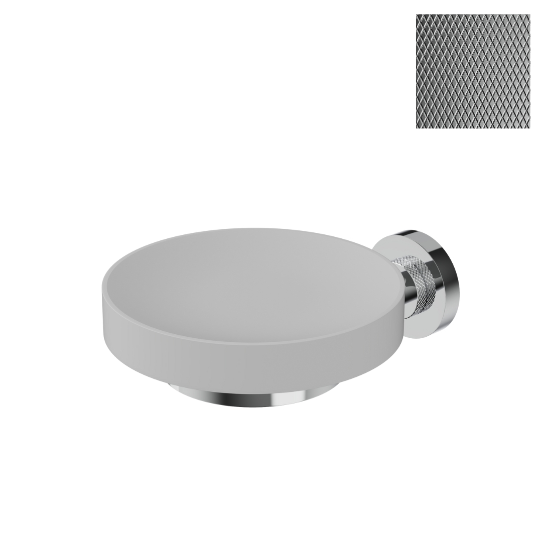 10762/ZG/53/CR/SSF Мыльница Etrusca Sintesi ZG, иск камень (цвет хром-хром)