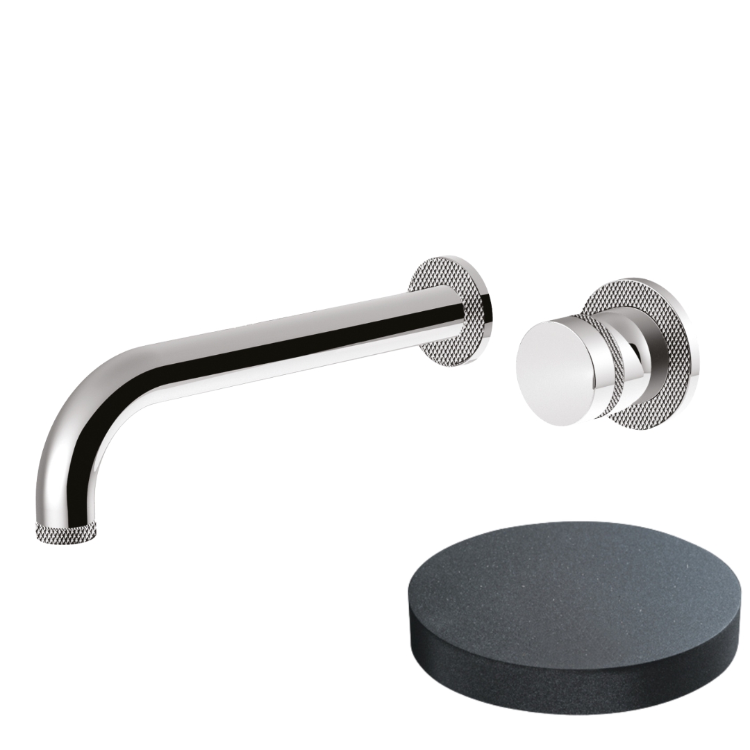 MR0025DLGF Смеситель встраиваемый для раковины Giulini  My Ring Deluxe, без донного клапана (цвет - графит)