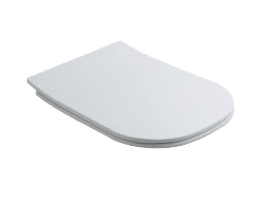 C9OMN01 Сиденье с микролифтом и съемными петлями тонкое для унитаза Olympia Omnia (цвет - белый глянцевый)