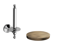 RG1114BR Держатель для туалетной бумаги запасной Ibisco Giulini (цвет - бронза)