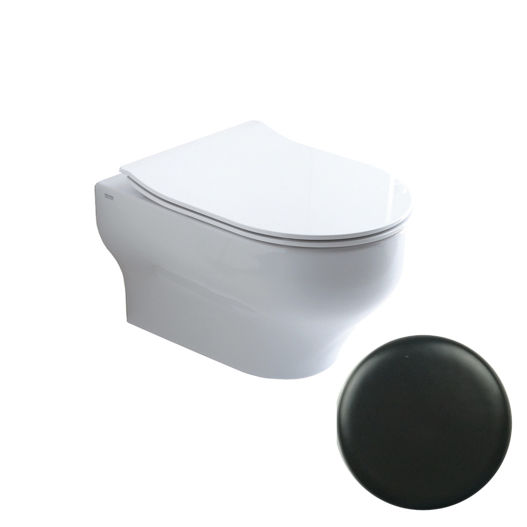 CLE1202R23 Подвесной унитаз Olympia Clear безободковый (цвет - черный матовый)