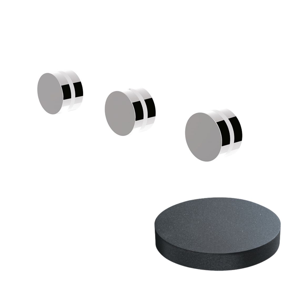 MR0115W2EPGF Внешняя часть встраиваемого душевого смесителя  Guilini My Ring на 2 режима (цвет - графит)