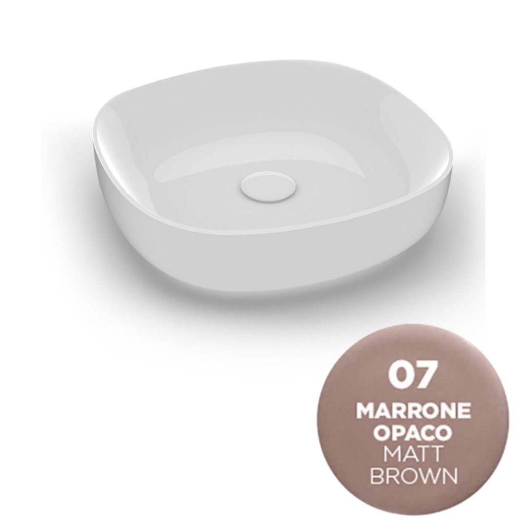 MET42O4007 Раковина Olympia Metamorfosi накладная, 45х45хh14 см (цвет -бежевый матовый)