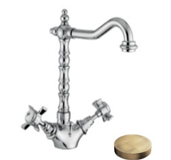 S3756ABR Смеситель для раковины Giulini Kensington, донный клапан (цвет - бронза)