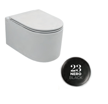 MON1202V23 Унитаз подвесной Olympia Monolith, система смыва скрытый торнадо, с креплениями (цвет черный матовый)