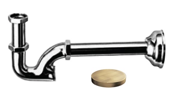 5009BR Сифон для раковины Giulini 1”1/4 (цвет - бронза)