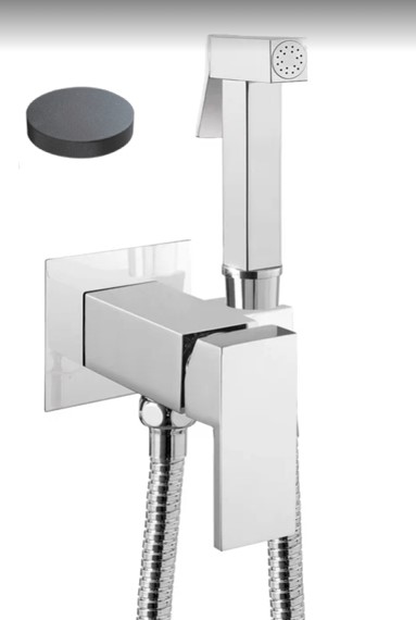 SH20/PEPGF Внешняя часть гигиенического душа Giulini Pabloluxe со смесителем (цвет - графит)