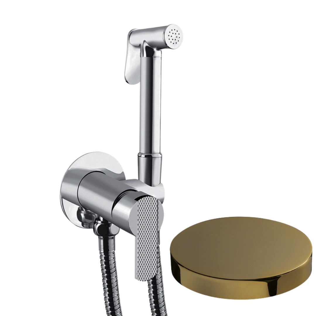 SH25/SEPDLO Внешняя часть гигиенического душа Giulini Surf Deluxe со смесителем (цвет - золото)