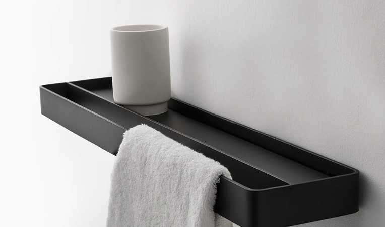 10712/30 Полка Etrusca ABACO 60х3.5х12.5 см (цвет - черный матовый)