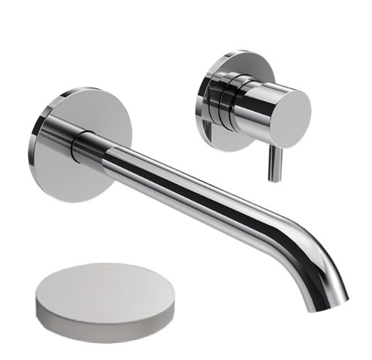 5920-18EPBO Внешняя часть для встраиваемого смесителя Giulini My Future для раковины, излив 18 см, без донного клапана (цвет - белый матовый )