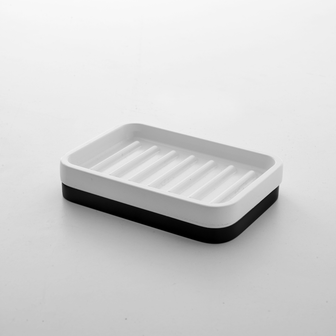 K/622/2/30/SSF Мыльница Etrusca, иск. камень (цвет - черный матовый)