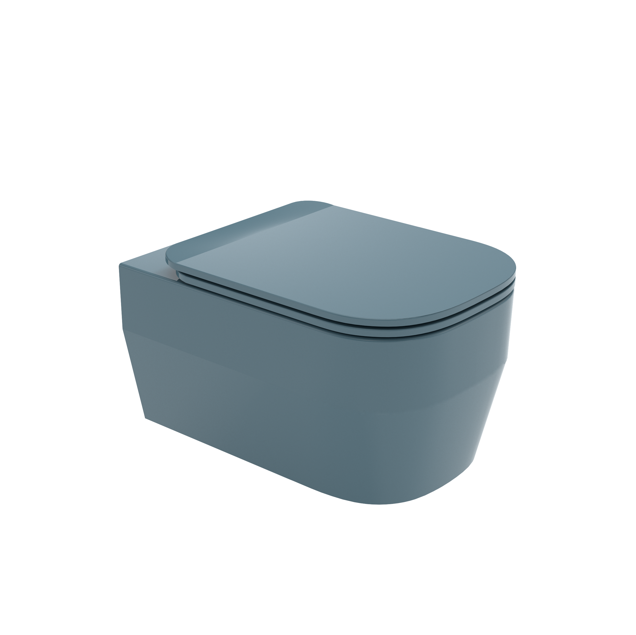 TUE1202R08 Унитаз подвесной безободковый Olympia Tutto-evo (цвет - нефть глянцевый)