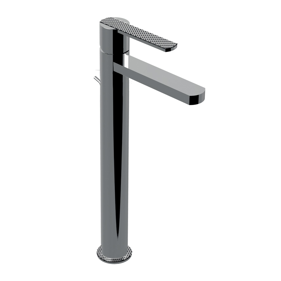 5811ADL Высокий однорычажный смеситель для раковины Giulini Surf Deluxe, донный клапан (цвет - хром)