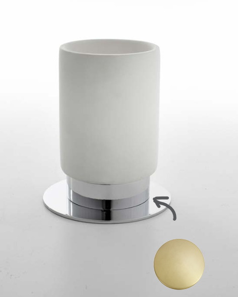 K/621/59/SSF Стакан Etrusca SINTESI, иск камень (цвет - золото матовое сатинированное)