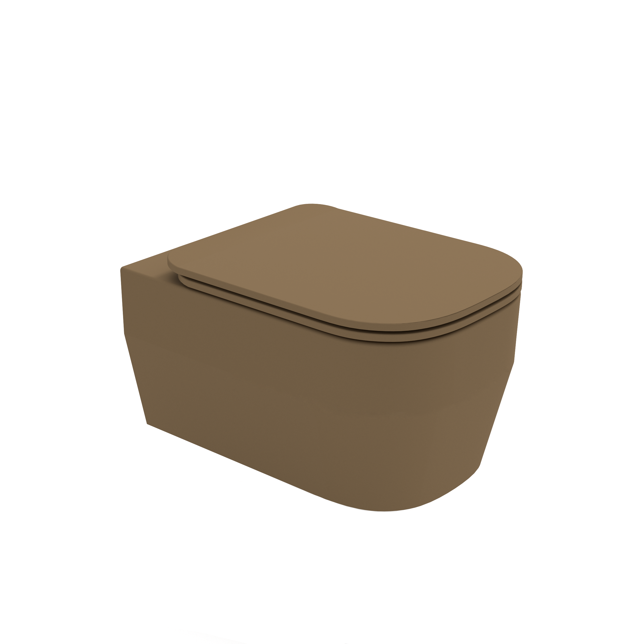 TUE1202R07 Унитаз подвесной безободковый Olympia Tutto-evo (цвет -  бежевый матовый)