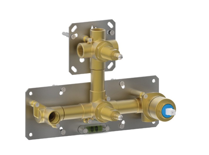 5304 Универсальная встраиваемая часть смесителя для душа Giulini на 3 режима: ручной душ и 3 доп. вывода воды (цвет - универсальный)