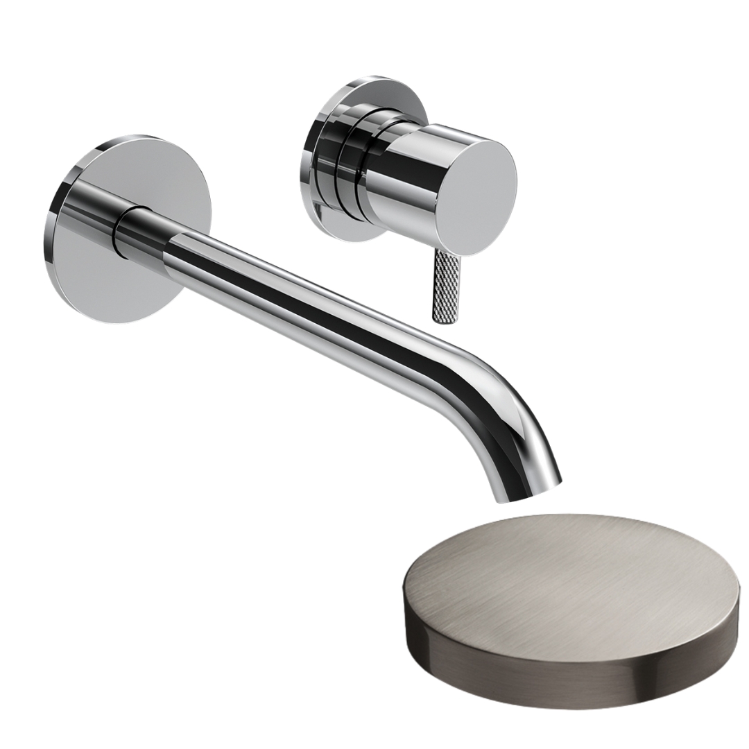 5925-18DEPNKO Внешняя часть смесителя встраиваемого для раковины Giulini My Future XL Deluxe ,излив 18 см,без донного клапана (цвет - никель матовый)