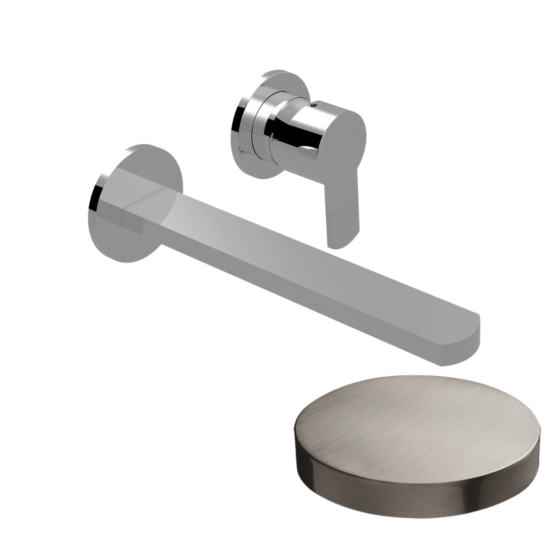 5825-20DLEPNKO Внешняя часть смесителя для раковины встраиваемого Giulini Surf Deluxe, излив 20 см, без донного клапана (цвет - никель матовый)