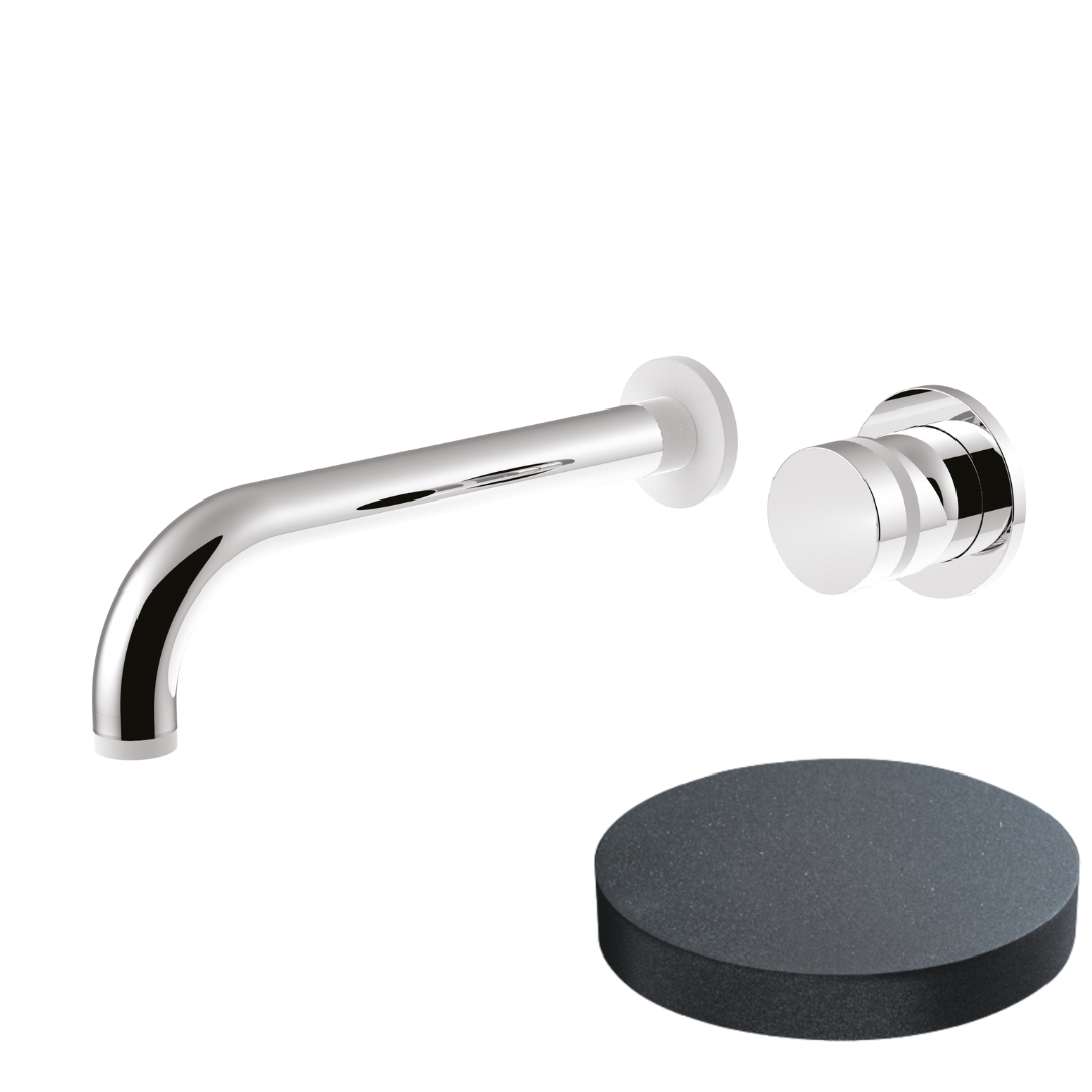 MR0025EPGF Внешняя часть встраиваемого смесителя для раковины Giulini My Ring (цвет - графит)