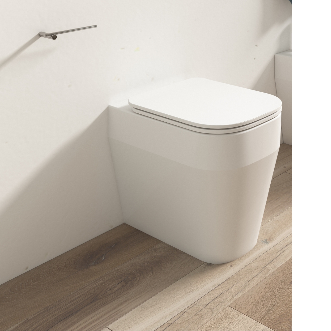 TUE1103R01 Унитаз напольный Olympia Tutto Evo безободковый с креплениями (цвет - белый глянцевый)