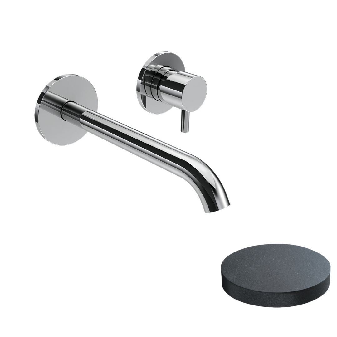 5920-13GF Смеситель встраиваемый Giulini My Future для раковины, излив 13 см, без донного клапана (цвет - графит)