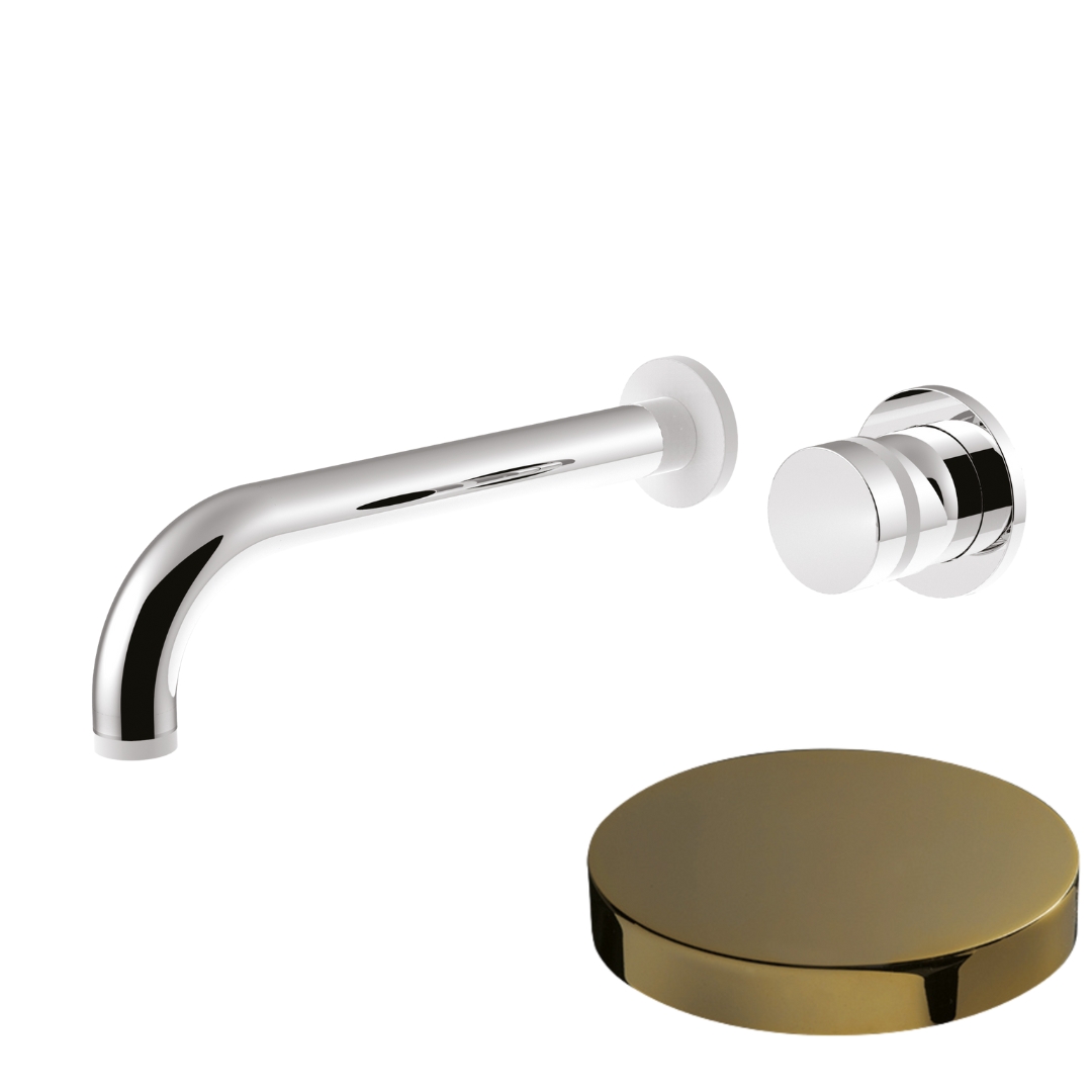 MR0025EPO Внешняя часть встраиваемого смесителя для раковины Giulini My Ring (цвет - золото)