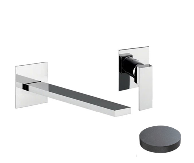 9825-B4EPGF Внешняя часть встраиваемого смесителя Giulini Pablolux на раковину (цвет - графит)