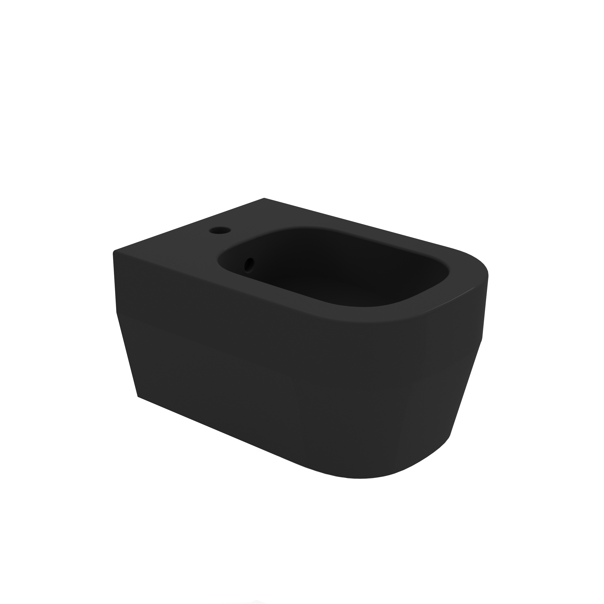 TUE220123 Биде подвесное Olympia Tutto-evo с 1 отв (цвет - черный матовый)