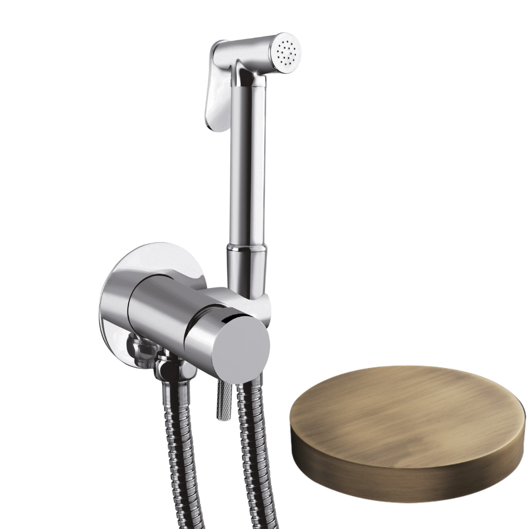 SH25/MFDEPBROP Внешняя часть гигиенического душа со смесителем Giulini My Future Deluxe (цвет - бронза матовая)