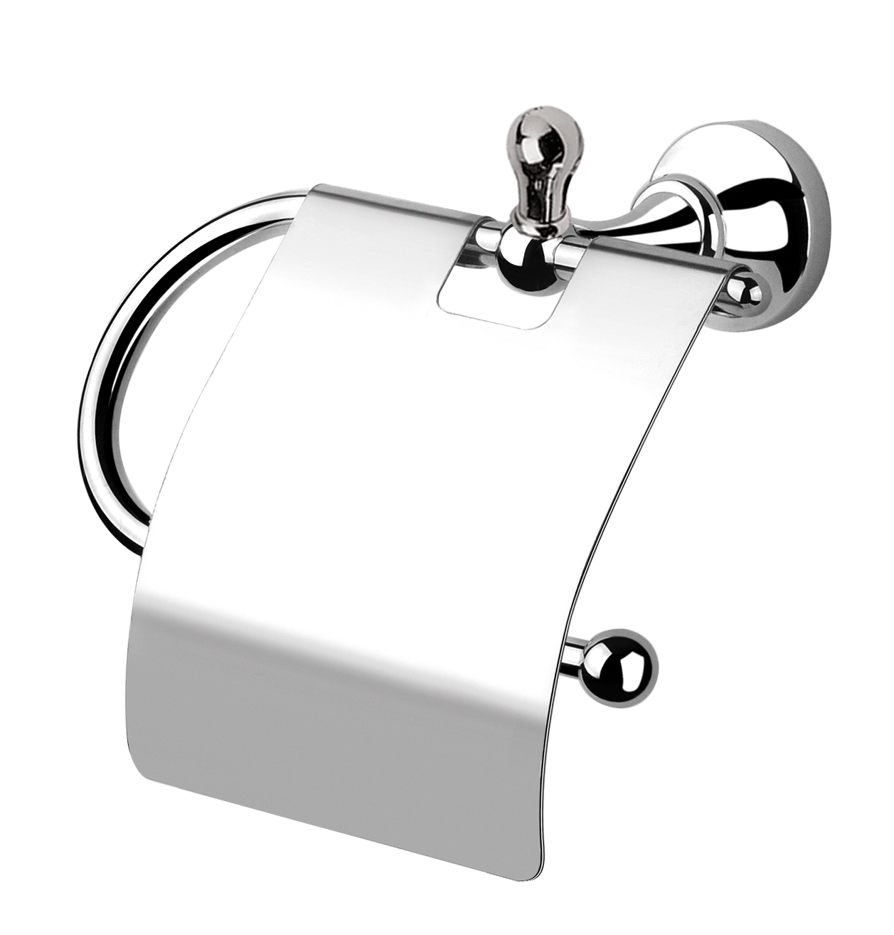 RG1113 Держатель для туалетной бумаги с крышкой Giulini Ibisco (цвет - хром)