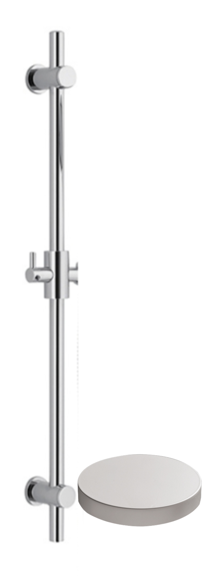 1669/2BO Штанга для душа Giulini без ручного душа (цвет - белый матовый)