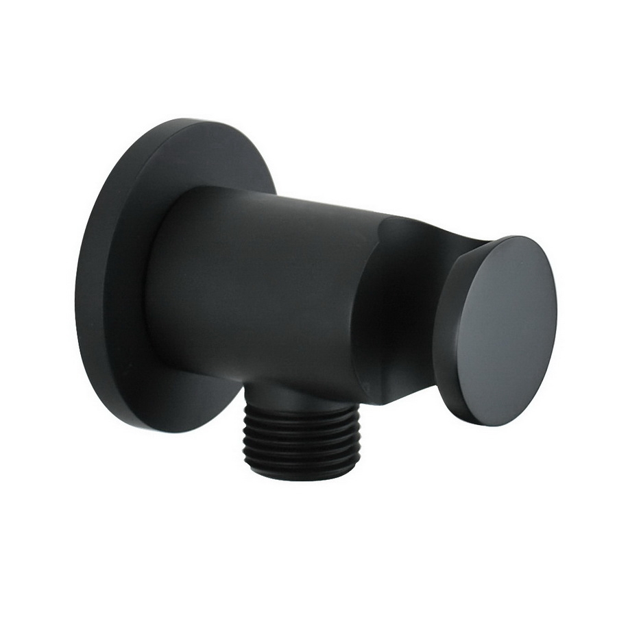 1559/MNO Настенный держатель для душа Giulini с забором воды (цвет - черный матовый )