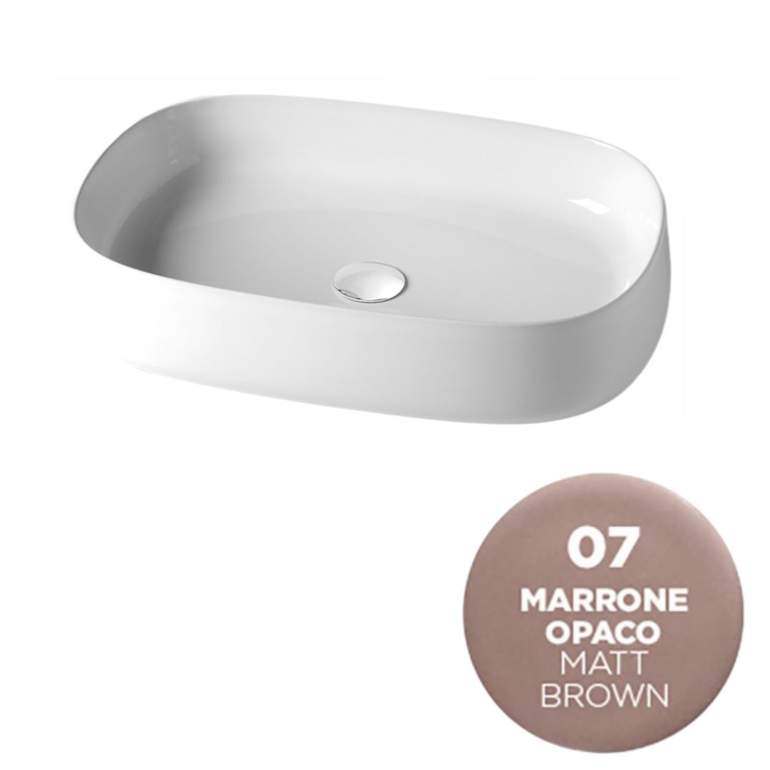 PAD4B60007 Раковина накладная Olympia Paddle, 62x42xh13 см (цвет -бежевый матовый)