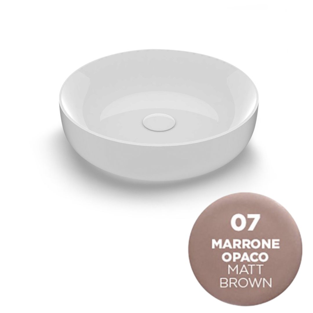 MET4245007 Раковина Olympia Metamorfosi накладная, ø45 h14 см (цвет -бежевый матовый)